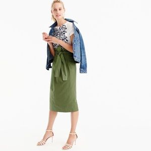 J Crew Paper Bag Skirt in Twill